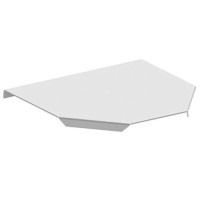 Кришка Т-відвіду горизонтального лотка ARDIC  50 мм, оцинкована