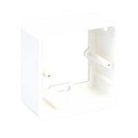 Коробка поверхневого монтажу для рамок K45 на 1xK45 модуль, біла Коробка поверхневого монтажу для рамок K45 на 1xK45 модуль, біла