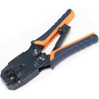 Инструмент обжимной Pleolan RJ45&RJ12&RJ11 проф.,контроль усилия (аналог HT-2008R)