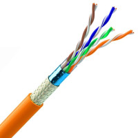 Кабель витая пара OK-net SF/UTP cat. 5e, LSOH, 4х2х0,51, КПВонг-HFЭО-ВП (200) (коробка 305 м.)