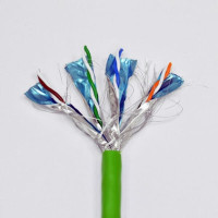 Кабель вита пара Corning S/FTP кат. 7 500/23 4P VOL-10SFL, LSOH, зелений, 1000 м Кабель вита пара Corning S/FTP кат. 7 500/23 4P VOL-10SFL, LSOH, зелений, 1000 м