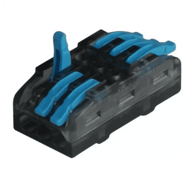 Клемма проходная ENERGIO CMK-423 3-3отв. с зажимом