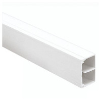 Кабель-канал (короб) MK Mini 40х25, с перегородкой, настенный ПВХ, белый