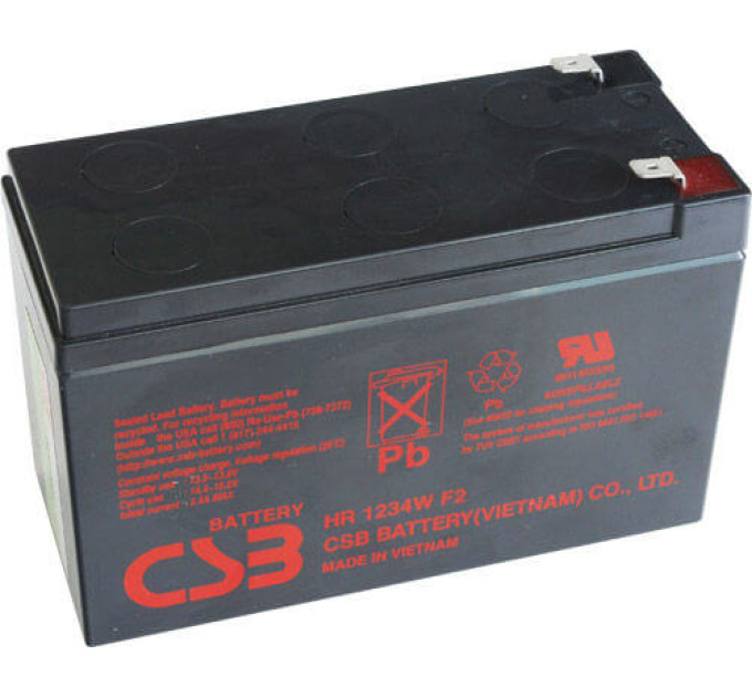 Аккамулятор CSB HR 12V, 9Ah (HR1234W)