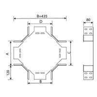 Хрестовина 300х80мм ARDIC оцинкована Хрестовина 300х80мм ARDIC оцинкована