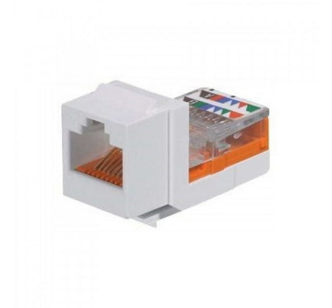 Модуль Panduit NetKey UTP, RJ45, cat. 5e, toolless, Keystone  білий