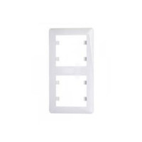 Рамка 2-кратная вертикальная, цвет белый, Lumina-2, Hager