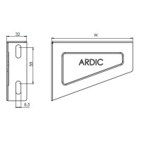 Консоль настінна 60 мм для лотка ARDIC A6-05