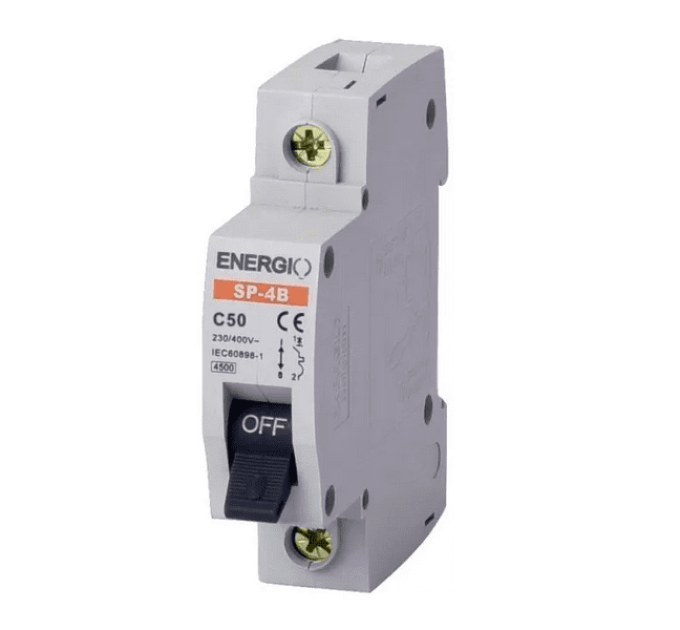 Автоматический выключатель ENERGIO SP 1P C 50А 4.5кА