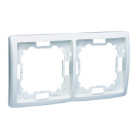 Рамка 2-кратная BASIC, цвет белый, KONTAKT-SIMON