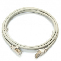 Патч-корд LW S/FTP RJ45 cat. 6a, 0,5м, PVC (ПВХ), серый