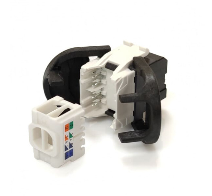 Модуль Corning E100 UTP, RJ45, cat. 6a, toolless SL чорний