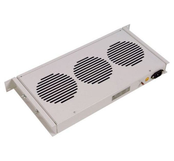 Модуль вентиляторный 19’’ 1U, 3 вентилятора , термодатчик, серый