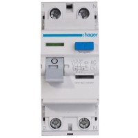 Устройство защитного отключения Hager In=63A, 2п, тип AC, 30мА Устройство защитного отключения Hager In=63A, 2п, тип AC, 30мА