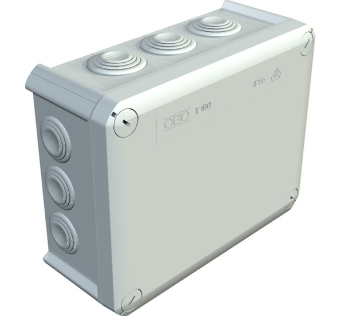 Розподільча коробка зовнішня, IP 66, 190х150х77мм, OBO Bettermann (2007093)