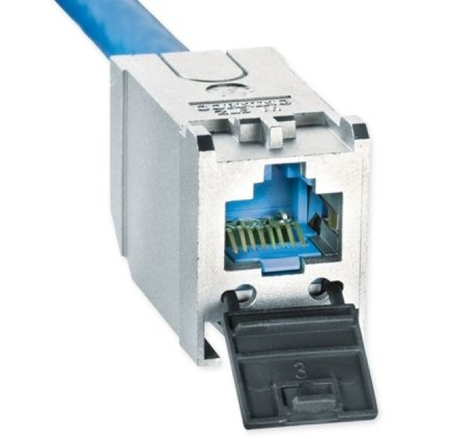 Модуль Corning S500 STP, RJ45, cat. 6a, toolless, Keystone со шторкой