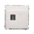 Розетка 1xHDMI BASIC, белая, без рамки, KONTAKT-SIMON