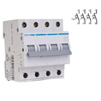 Автоматический выключатель Hager In=25A, 4п, C, 6кА